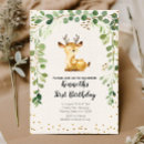 Search for baby deer birthday invitations Gender neutral