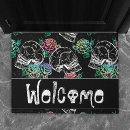 Search for gothic skull doormats Dia de los muertos