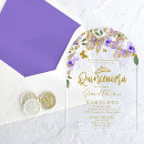 Search for purple gold butterflies invitations Pink