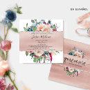 Recherche de rose gold floral invitations Quinceanera