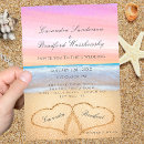 Recherche de tropique invitations Élégante scène tropicale rustique