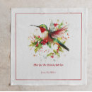 Search for hummingbird napkins Red
