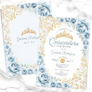 Search for baby blue quinceanera invitations Floral