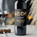 Search for 50th birthday wine labels Sparkle