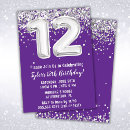 Recherche de 12 ans invitations Violet