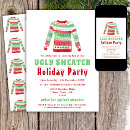 Search for sweater christmas invitations Ugly sweater party