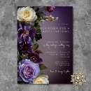 Search for dark wedding invitations Floral flowers