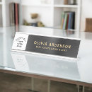 Search for black and gold name plates Metallic