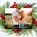 Search for brush script christmas cards Family photo