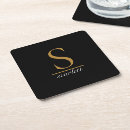 Recherche de lettres calligraphie dessous de verres Monogramme