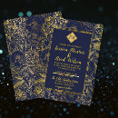 Search for midnight blue invitations Floral