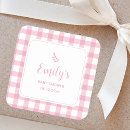 Search for retro pink gingham stickers Vintage