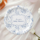 Search for toile paper plates Vintage