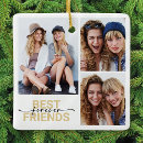 Search for 3 best friends ornaments Black and white