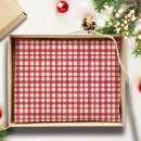 Search for red gingham tissue paper Simple