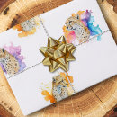 Search for cheetah wrapping paper Watercolor