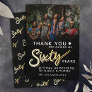 Search for 60th thank you cards Black