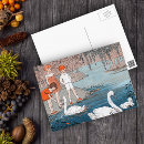Recherche de cygne vintage cartes postales Enfants