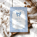 Search for blue gingham invitations Preppy
