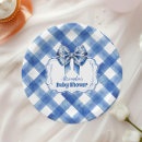 Search for blue gingham plates Watercolor