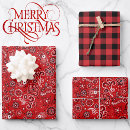 Search for black and white buffalo plaid wrapping paper Red