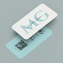 Search for aqua business cards Modern