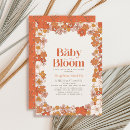 Search for boho baby girl shower invitations Baby in bloom