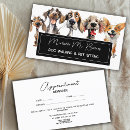 Search for veterinarian appointment cards Pet business