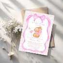 Recherche de lapin rose invitations Mother to be
