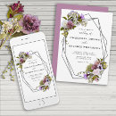 Search for light purple wedding invitations Summer