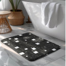 Search for geometric pattern bath mats Black and white