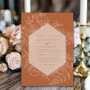 Search for terra cotta wedding invitations Floral