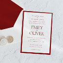Recherche de arrière plan rouge invitations Classique