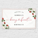 Search for berry first birthday banners Pink