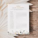 Search for scramble Wildflower baby shower
