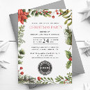 Search for holly and berries invitations Festive