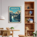 Search for vintage california posters Yosemite national park