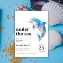 Search for dolphin baby shower invitations Whale