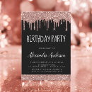 Search for black and gold glitter birthday invitations Sparkle