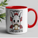 Recherche de lapin heureux tasses Rose