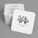 Search for barber business cards Black and white