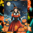 Search for cute witch postcards Illustration