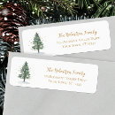 Search for gold stars return address labels Winter