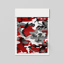 Search for red and gray fabric For her