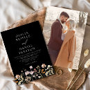 Recherche de white floral mariage invitations Blanc noir