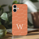 Search for monogram with name iphone cases Typography