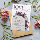 Search for burgundy and cream invitations Watercolor