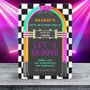 Search for retro 50th birthday invitations Black and white