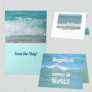 Search for waves note cards Seashore