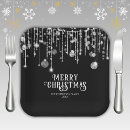 Search for black and white christmas paper plates Fun